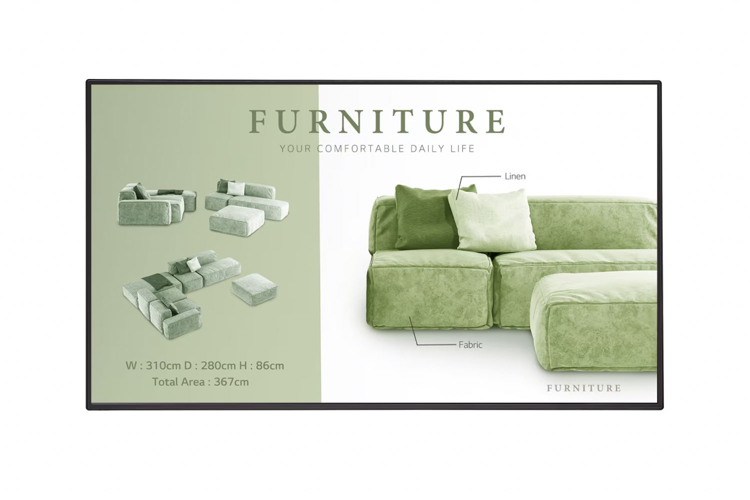 Профессиональный дисплей LG 65UM5N-H, Профессиональная панель 65"